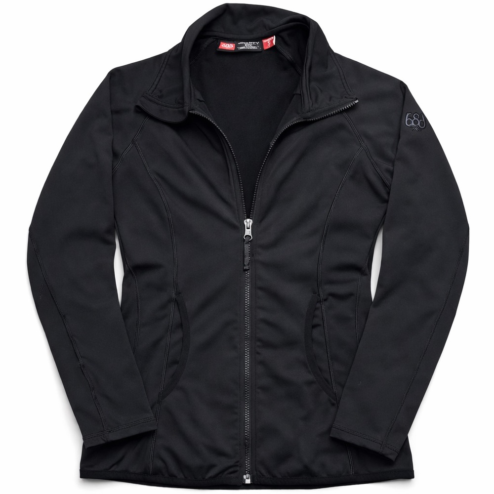 686 Smarty Technology Black Softshell Jacket Wome… - image 1